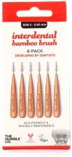 Interdental Brush Bamboo Size 2: 0.50 mm Red 6 units